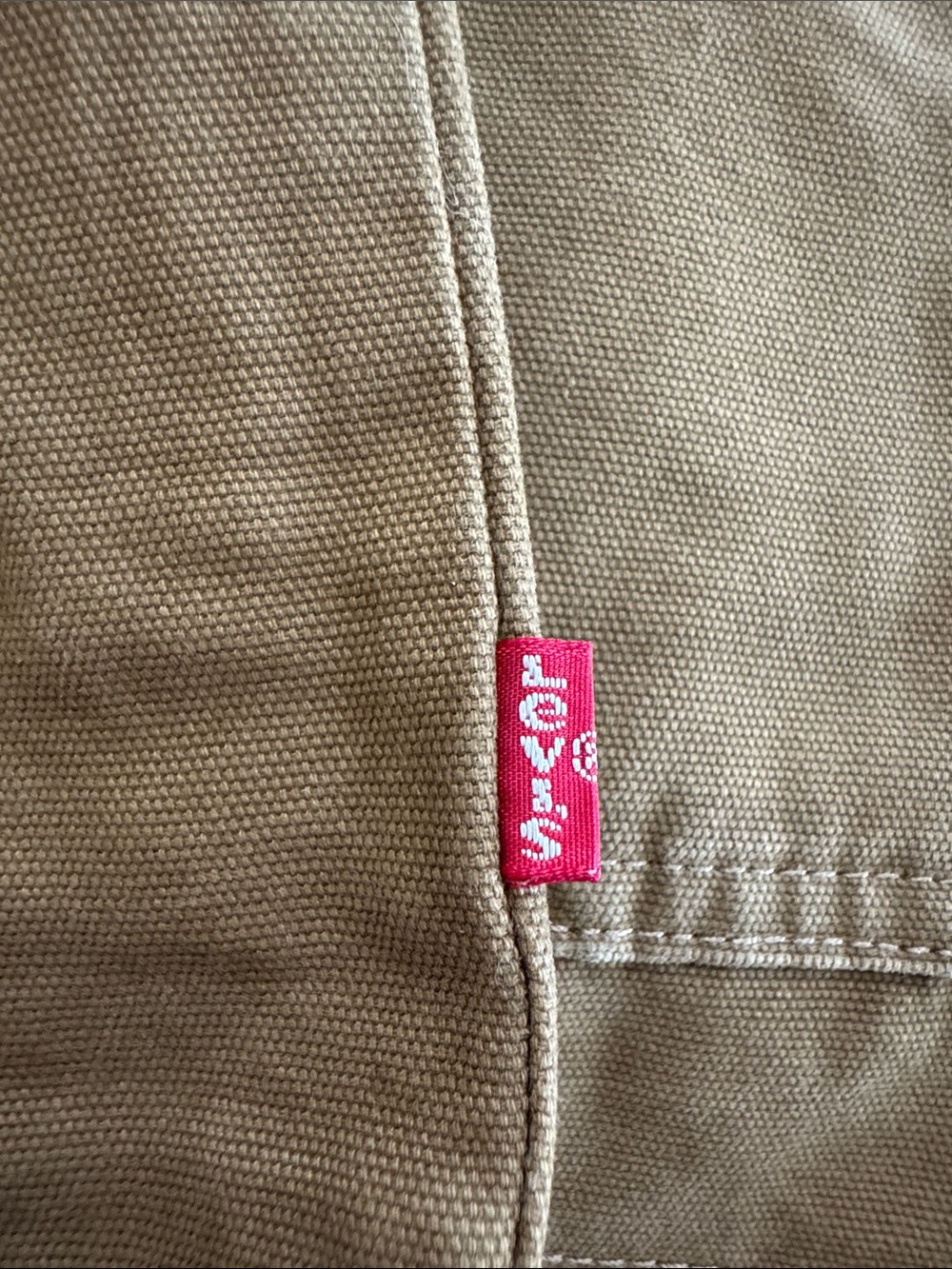 Levi's Canvas Jacket, 100% Cotton, Zipper & Snap Closure, Patch Pockets, New NWT - Picture 8 of 12